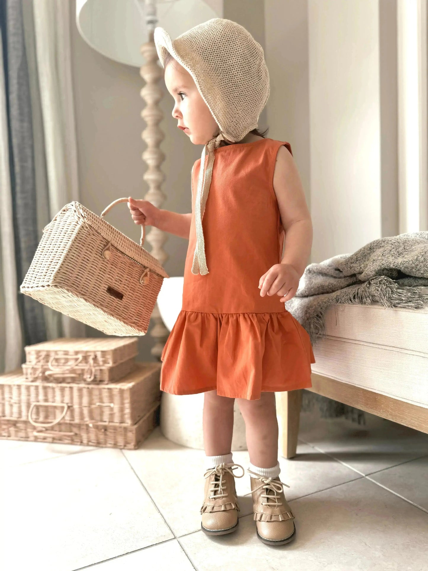 CAMILA DRESS - CINNAMON